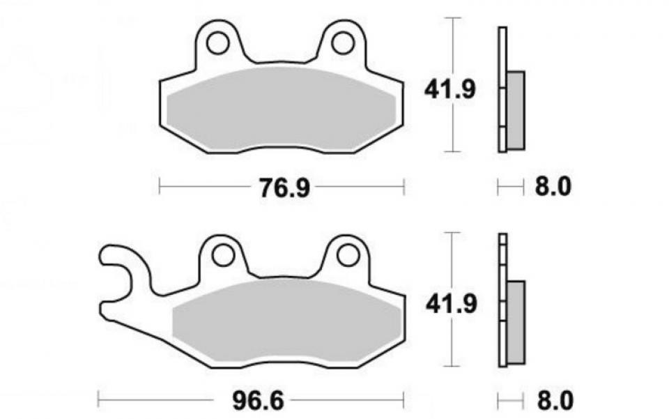 Plaquette de frein Factor Brakes pour Quad Barossa 170 Magna 2003 à 2004 AR Neuf