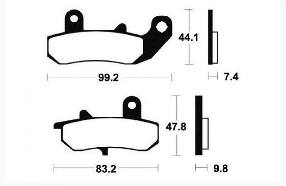 Plaquette de frein Tecnium pour moto Suzuki 650 DR R 1992-1992 MR135 / Arrière Neuf