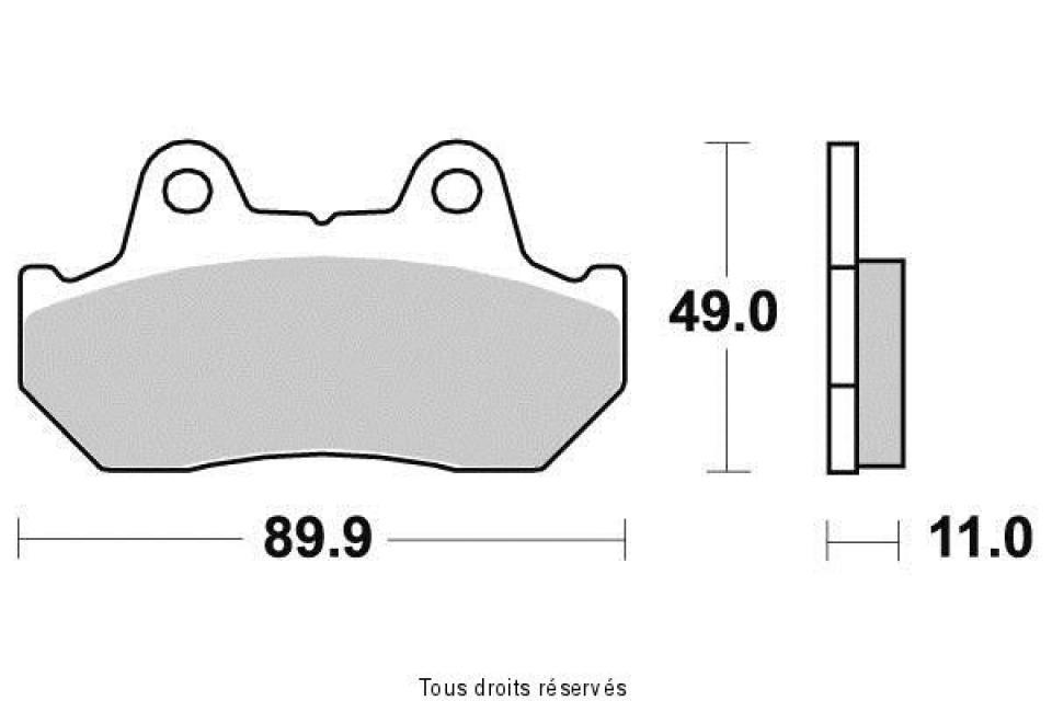 Plaquette de frein Sifam pour Moto Honda 500 Gl Dc Silverwing 1982 AVG / AVD Neuf