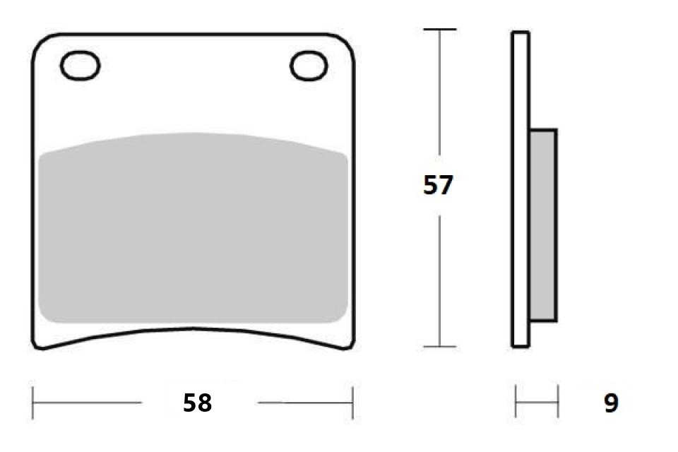 Plaquette de frein Perftec pour Moto Suzuki 750 Vs Gl 1985 à 1987 AVG / AVD Neuf