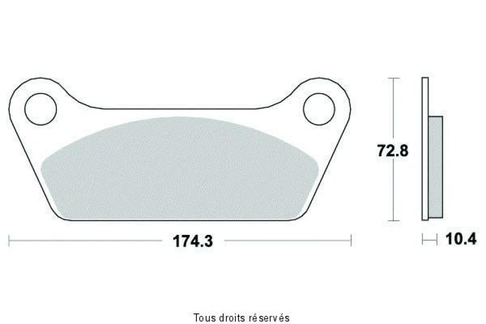 Plaquette de frein Sifam pour Moto Harley Davidson 1340 FLH 1981 à 1984 AR Neuf