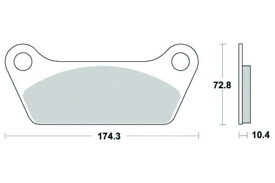 Plaquette de frein Sifam pour Moto Harley Davidson 1340 FLH 1981 à 1984 AR Neuf
