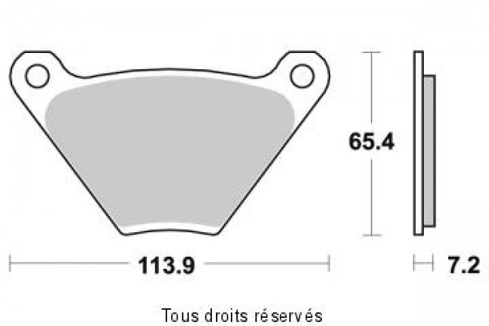 Plaquette de frein Sifam pour Moto Harley Davidson 1340 FXWG 1980 à 1982 AR Neuf