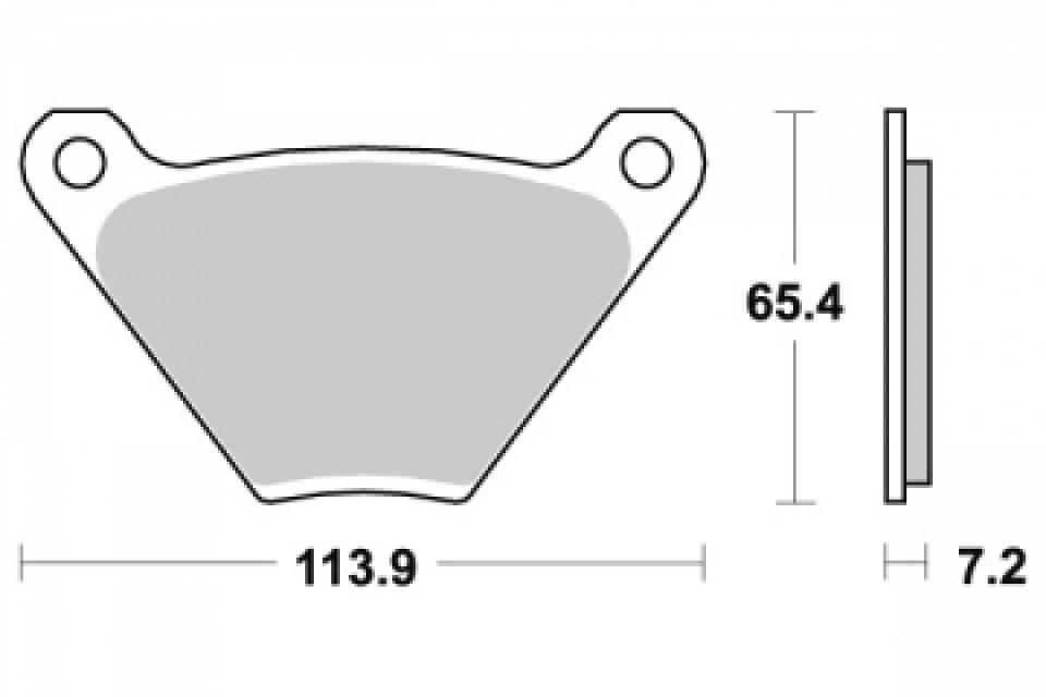 Plaquette de frein Sifam pour Moto Harley Davidson 1340 FLH 1982 à 1984 AR Neuf