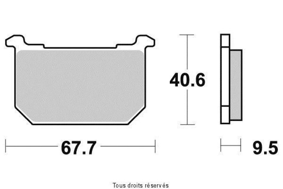Plaquette de frein Kyoto pour Moto Kawasaki 1000 Z R 1982 à 1983 AVG / AVD / AR Neuf