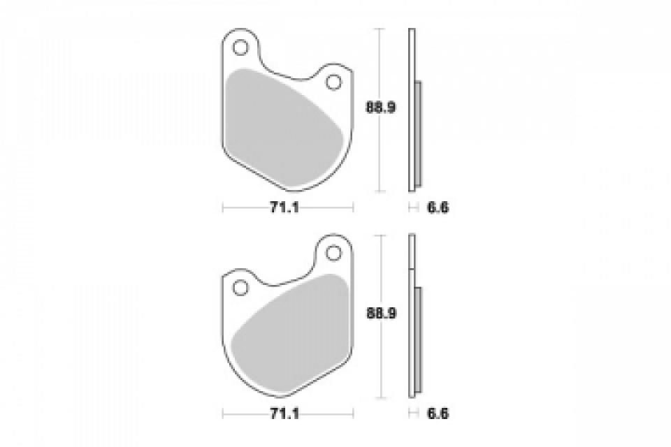 Plaquette de frein Sifam pour Moto Harley Davidson 1340 FLH 1981 à 1984 AVG / AVD Neuf