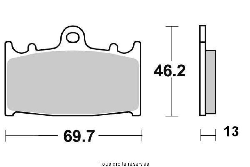 Plaquette de frein Kyoto pour Moto Suzuki 1500 C Intruder 2005 à 2009 AR Neuf