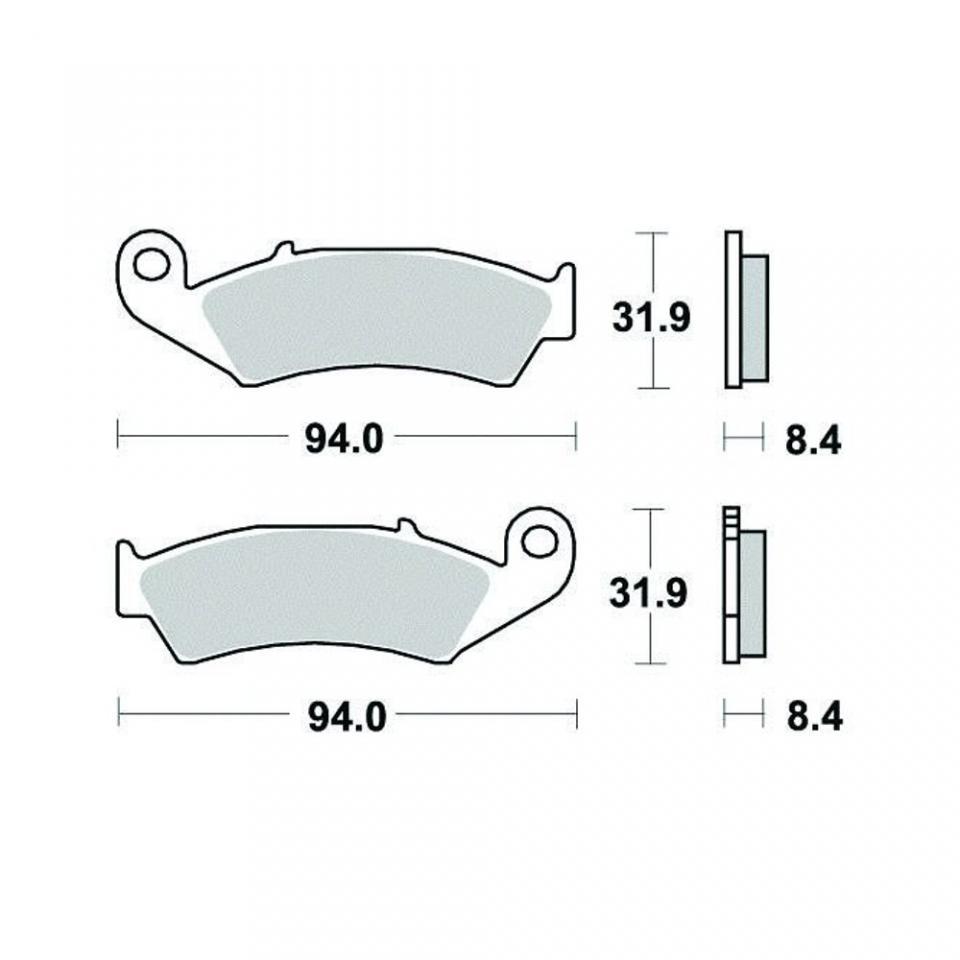 Plaquette de frein Kyoto pour Moto Honda 750 Vfr R Rc30 1988 à 1991 AR Neuf