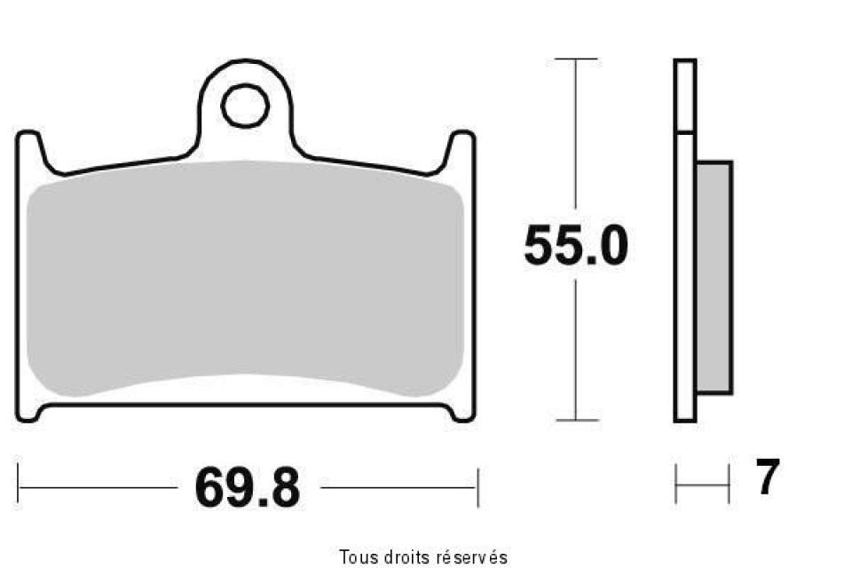 Plaquette de frein Sifam pour Moto MZ 1000 S 2003 à 2005 AVG / AVD Neuf