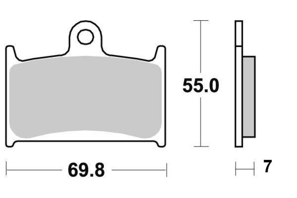 Plaquette de frein Sifam pour Moto MZ 1000 S 2003 à 2005 AVG / AVD Neuf