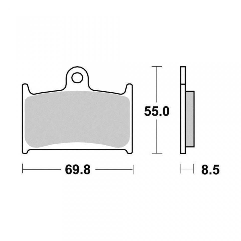 Plaquette de frein Perftec pour Moto Triumph 750 Daytona 1991 à 1998 AVG / AVD / S1049BN Neuf