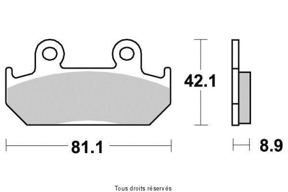 Plaquette de frein Sifam pour Moto Honda 600 Cbr Fm-Fr 1991 à 1994 AVG / AVD Neuf