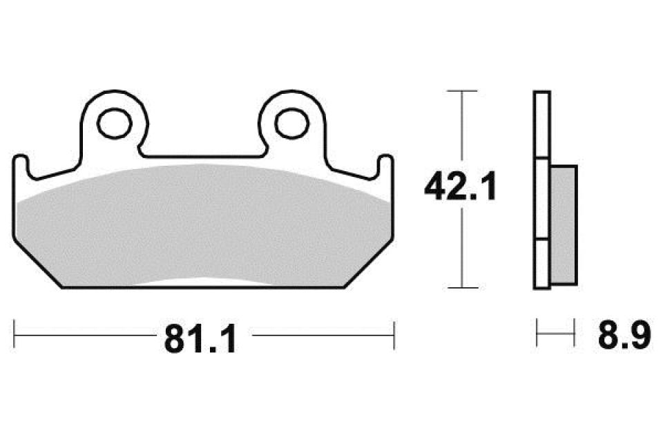 Plaquette de frein Sifam pour Moto Honda 600 Cbr Fm-Fr 1991 à 1994 AVG / AVD Neuf