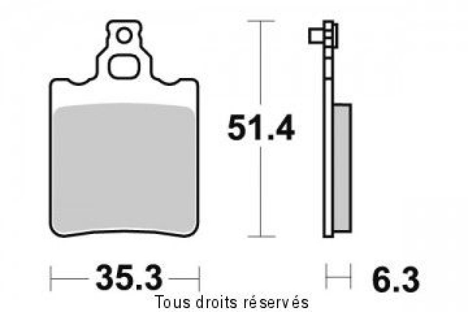 Plaquette de frein Sifam pour Moto Keeway 50 X-Ray Sm 2007 à 2008 AR Neuf