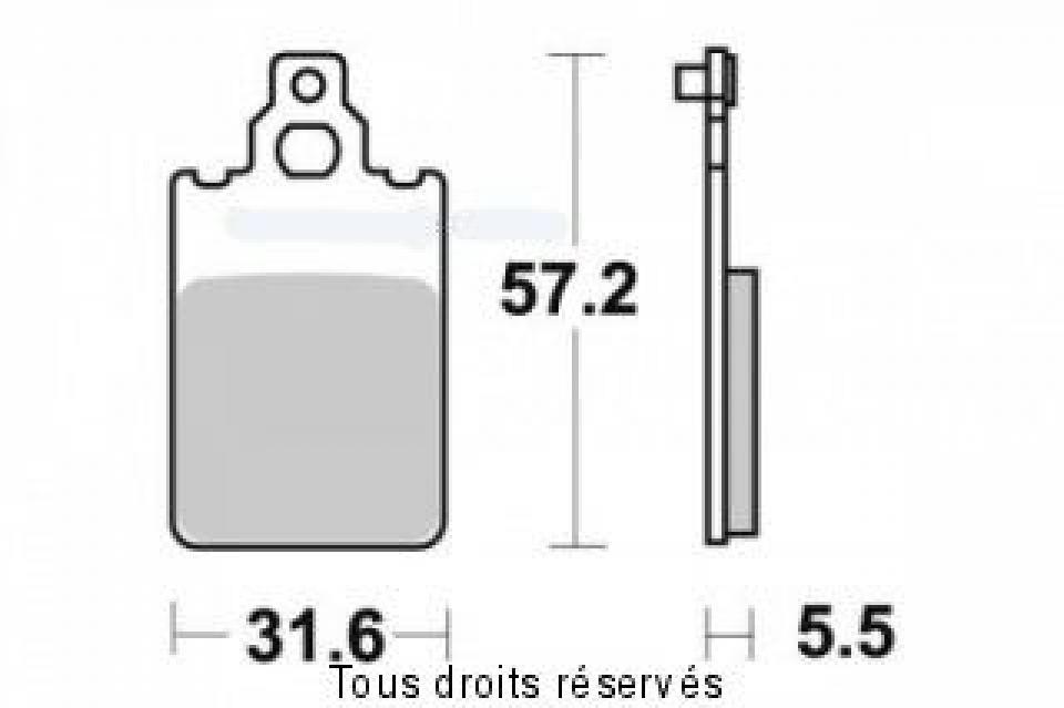 Plaquette de frein Sifam pour Moto Yamaha 50 Dt X Sm (5T) 2002 AV Neuf