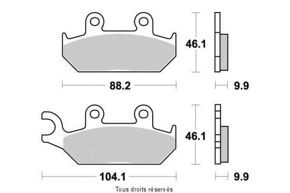 Plaquette de frein Kyoto pour Moto Yamaha 600 Xt K 1990 à 1994 AV Neuf