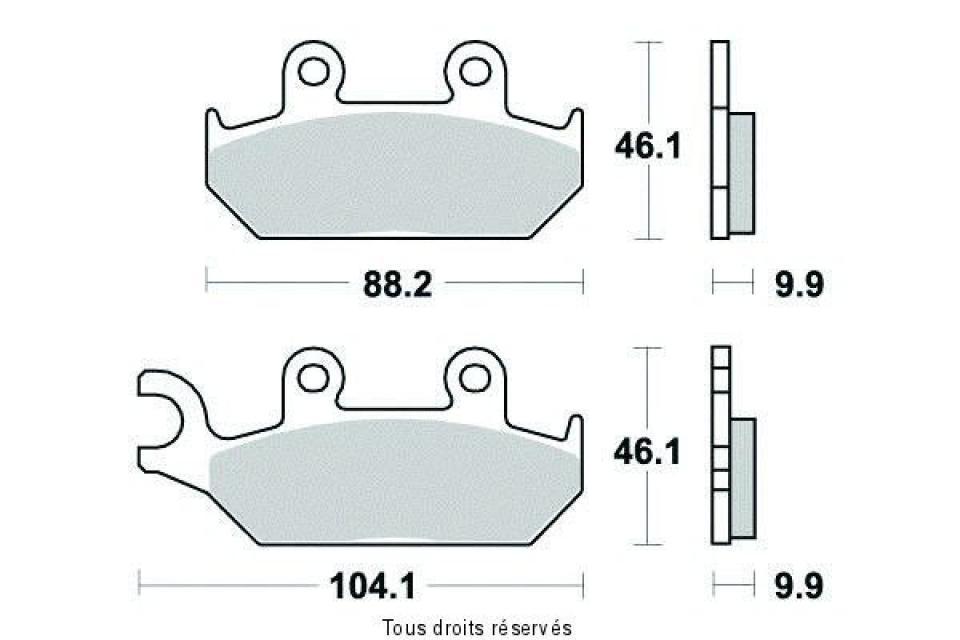 Plaquette de frein Sifam pour Moto Yamaha 660 XTZ tenere 1990 à 1999 AV Neuf