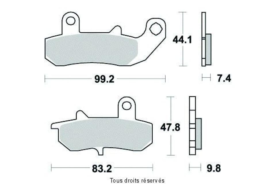 Plaquette de frein Sifam pour Moto Suzuki 650 DR R 1992 à 1996 AR Neuf