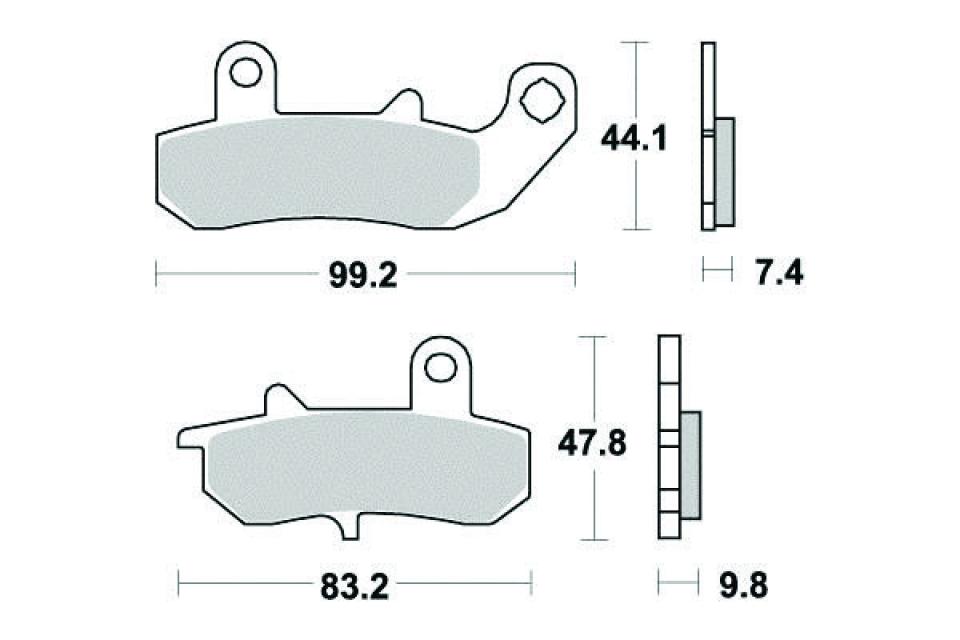 Plaquette de frein Sifam pour Moto Suzuki 650 DR RSE 1991 à 1996 AR Neuf