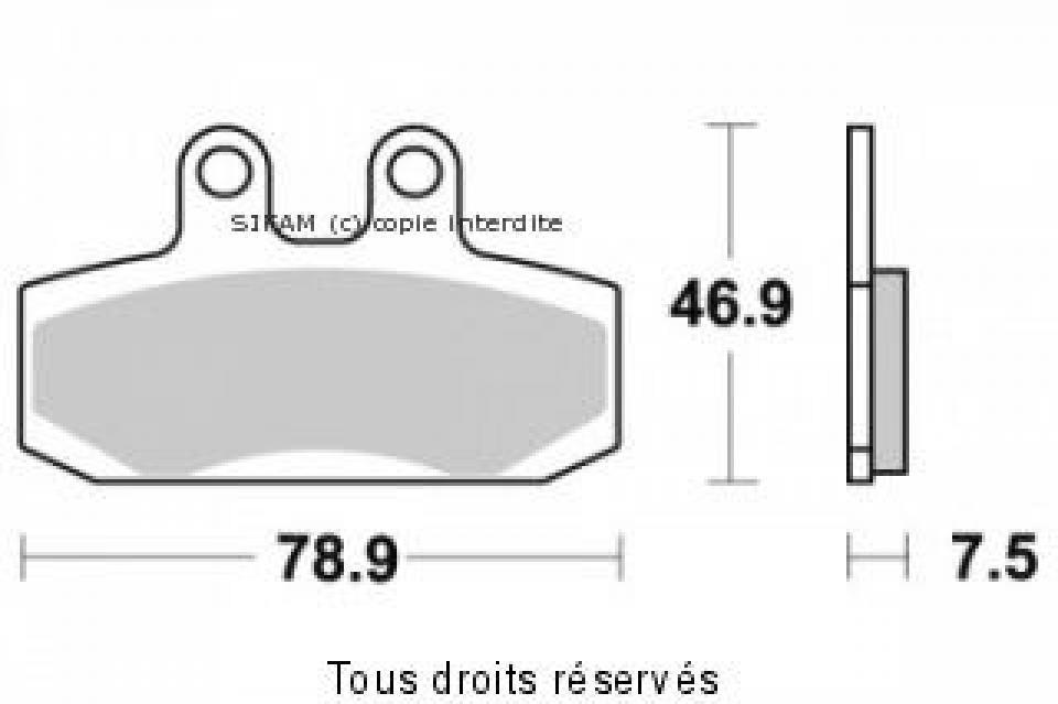 Plaquette de frein Sifam pour Moto Honda 125 CRM R 1990 à 2000 AV Neuf