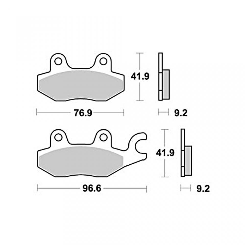 Plaquette de frein Perftec pour Moto Kawasaki 400 Ninja Euro5 2023 AR Neuf