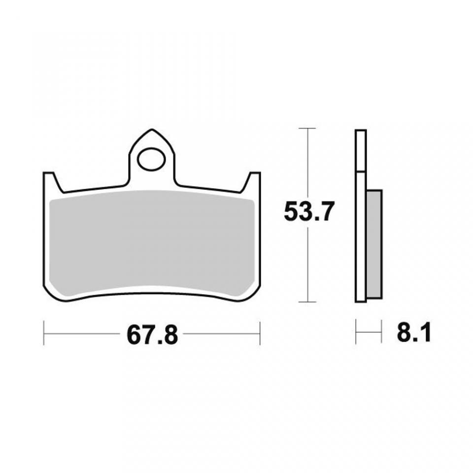Plaquette de frein Perftec pour Moto Honda 900 Cb F Hornet 2002 à 2007 AVG / AVD Neuf