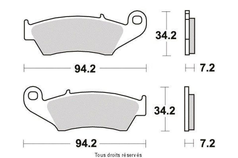 Plaquette de frein Sifam pour Moto Yamaha 125 WR 1998 à 2002 AV Neuf