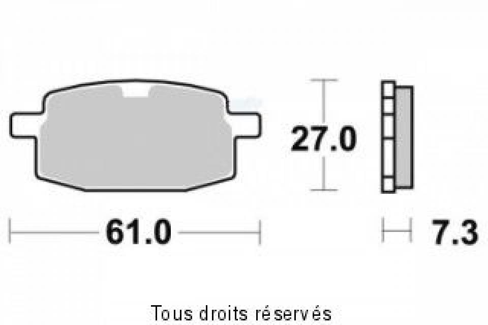 Plaquette de frein Sifam pour scooter Peugeot 50 V-Clic 2008-2008 AV Neuf