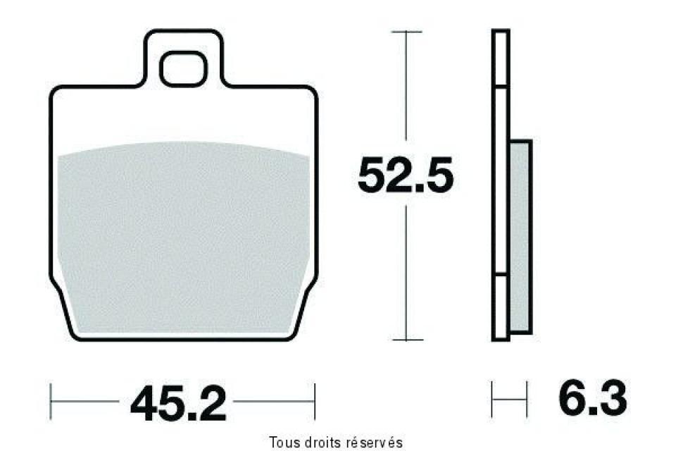 Plaquette de frein Sifam pour Scooter MBK 50 Ns N Nitro Naked 2013 à 2018 AR Neuf