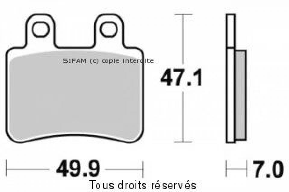 Plaquette de frein Sifam pour Moto Sherco 125 Sm 1.25 I F Black Panther 2010 à 2011 AR Neuf