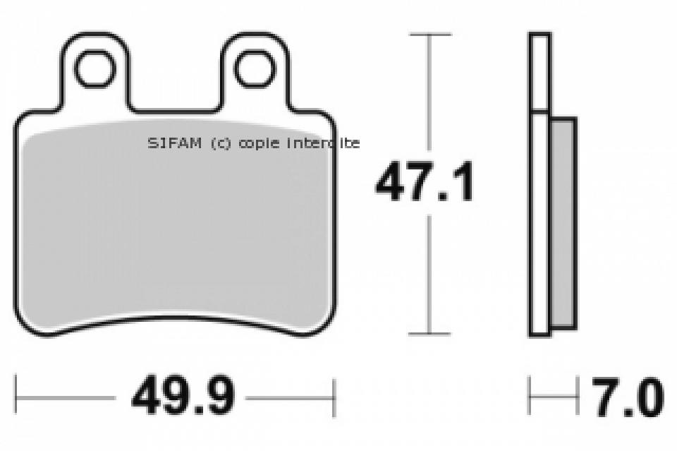 Plaquette de frein Sifam pour Moto Sherco 125 Sm 1.25 I F Black Panther 2010 à 2011 AR Neuf