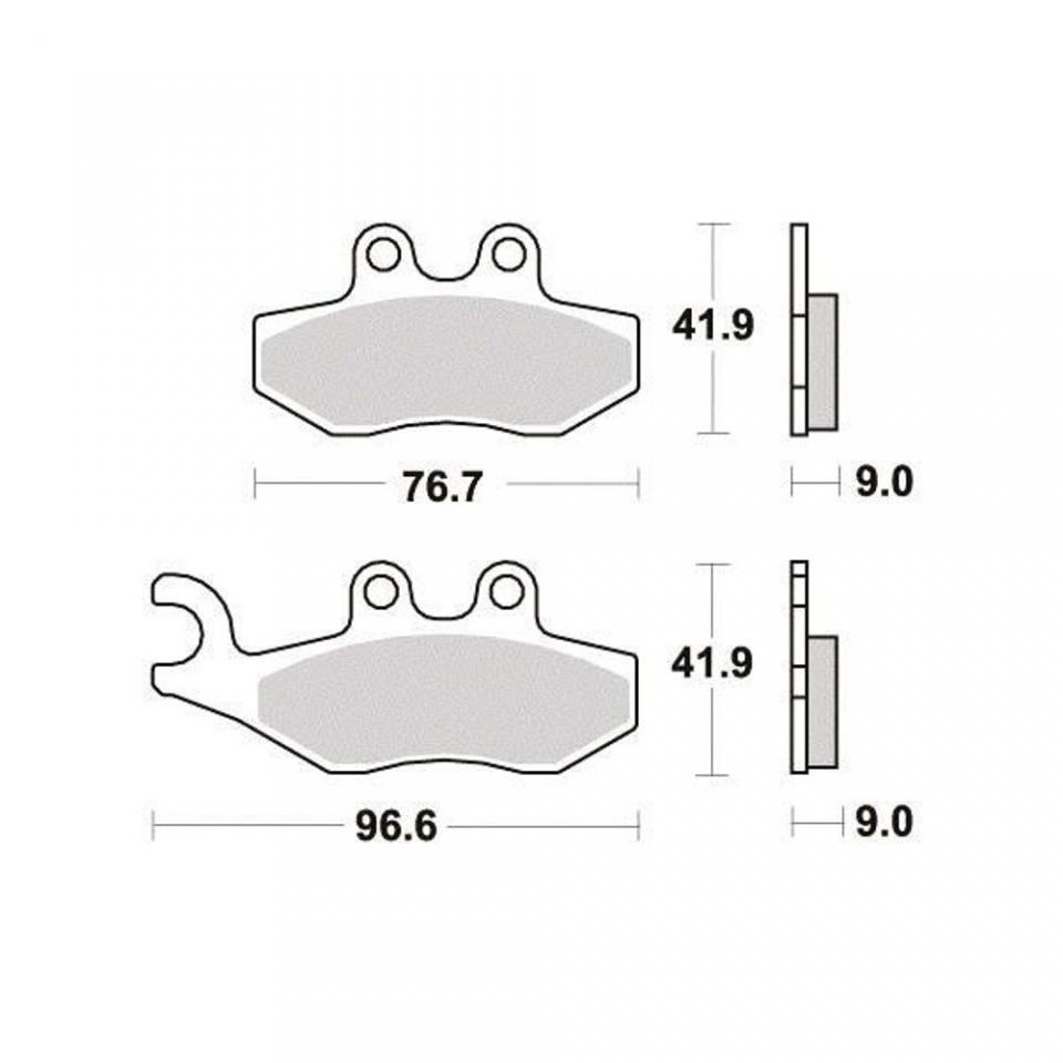 Plaquette de frein Perftec pour Scooter Piaggio 250 Mp3 Lt 2009 à 2010 AR Neuf