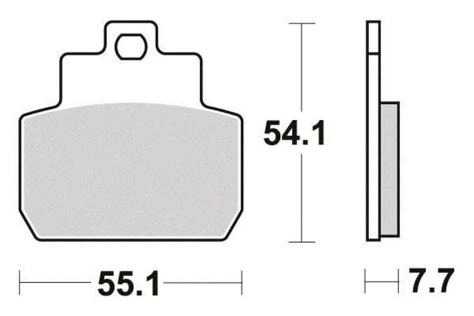 Plaquette de frein Sifam pour Scooter Piaggio 500 Beverly Cruiser 2007 à 2014 AR Neuf