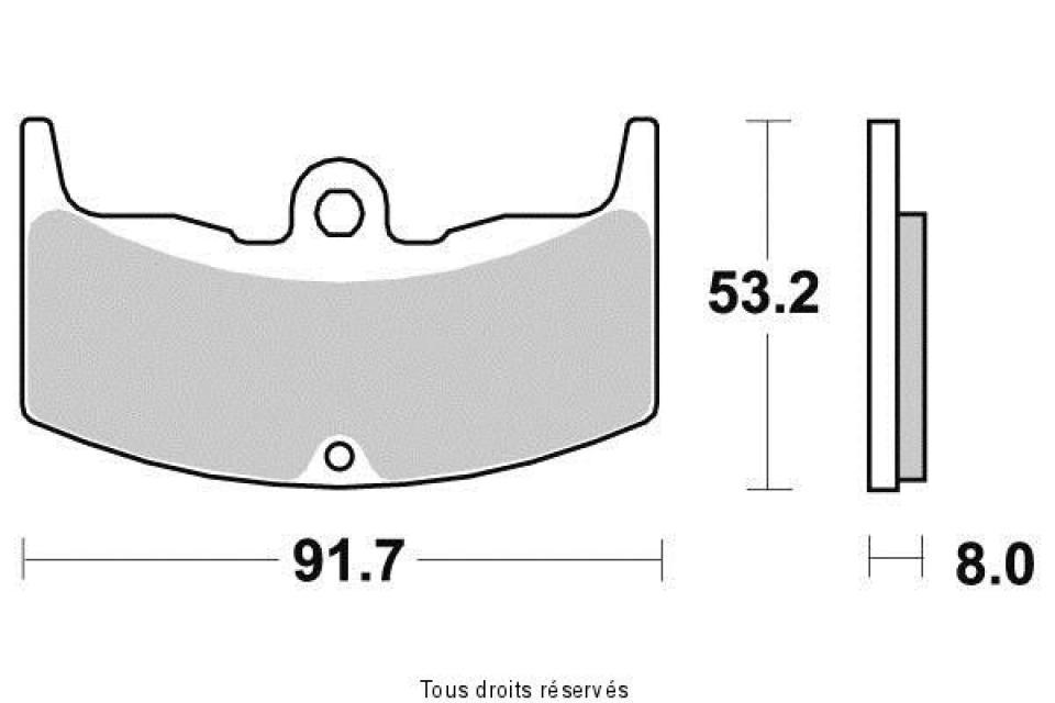 Plaquette de frein Sifam pour Moto Honda 500 Vt E 1983 à 1985 AV Neuf