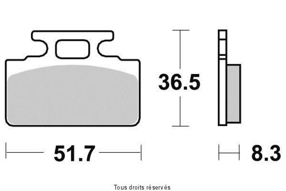 Plaquette de frein Sifam pour Scooter Sym 50 Dd City Treck 2002 à 2013 AV Neuf