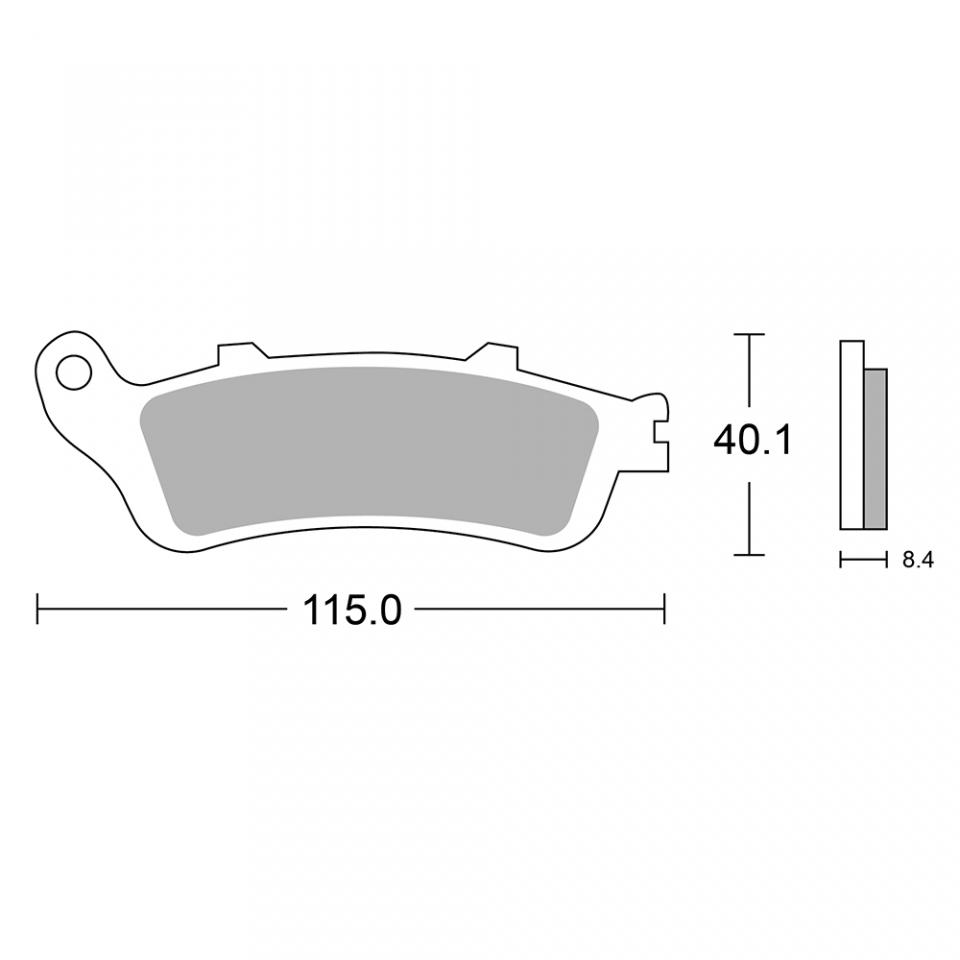 Plaquette de frein Sifam pour Scooter Peugeot 250 SV 2001 à 2004 AV Neuf