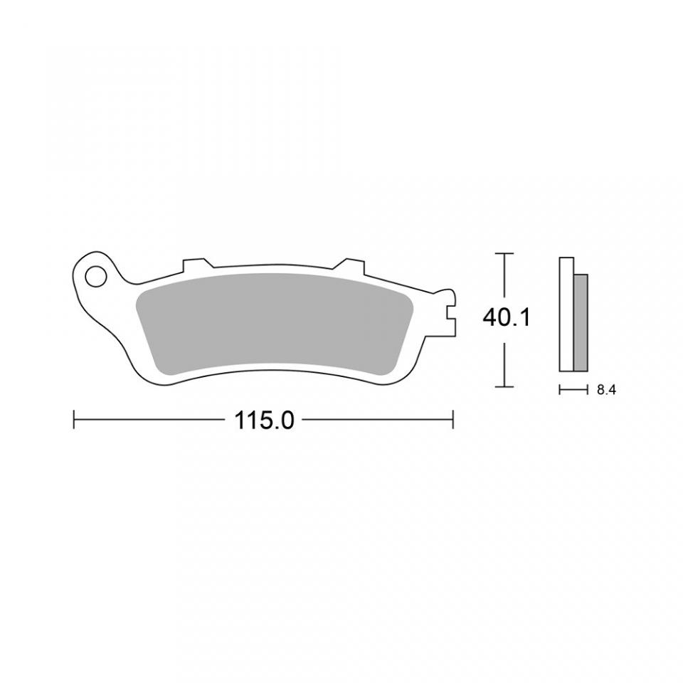 Plaquette de frein Sifam pour Scooter Peugeot 250 SV 2001 à 2004 AV Neuf