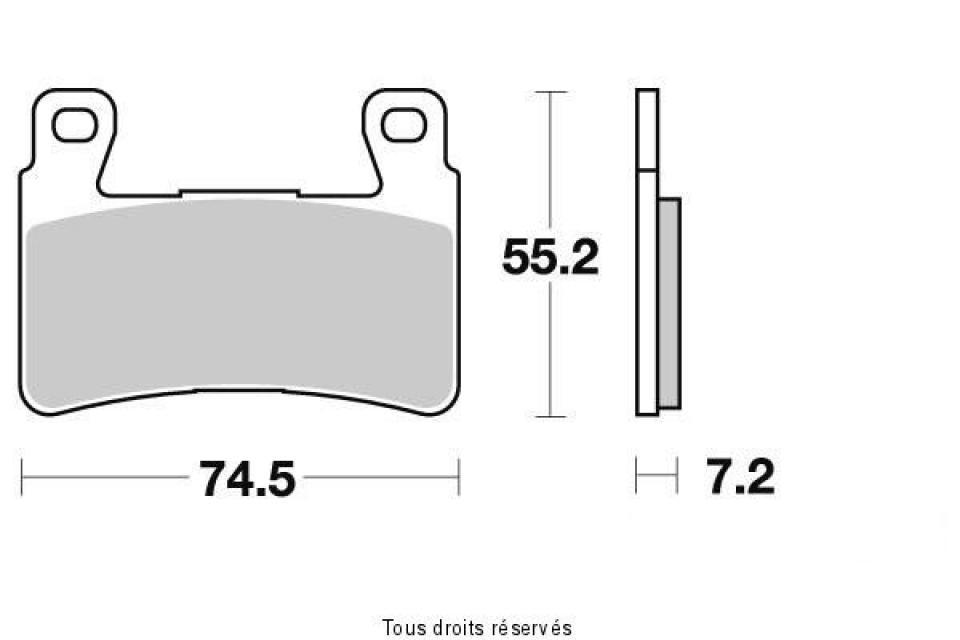 Plaquette de frein Sifam pour Moto Harley Davidson 1200 XR 2008 à 2011 AVG / AVD Neuf