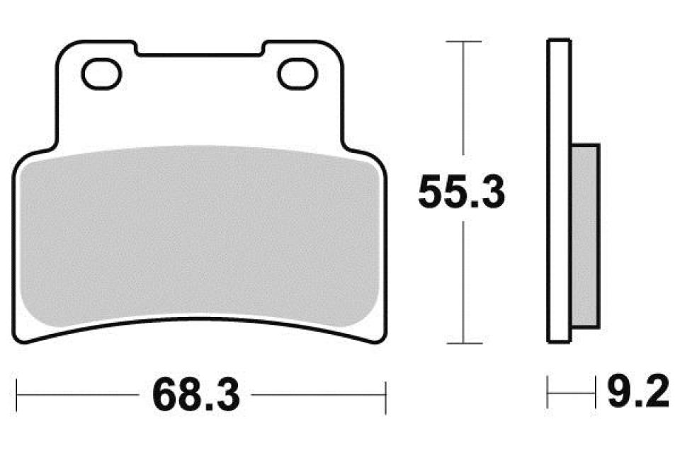 Plaquette de frein Sifam pour Scooter Kymco 400 X-Citing i 2013 AVG / AVD Neuf