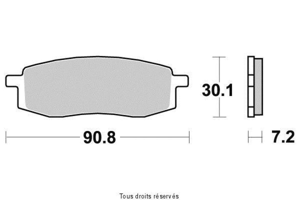 Plaquette de frein Sifam pour Moto Yamaha 350 TT 1986 à 1993 AV Neuf
