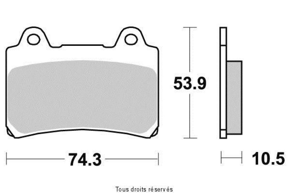 Plaquette de frein Sifam pour Moto Yamaha 750 FZ Genesis 1991 à 1993 AVG / AVD Neuf