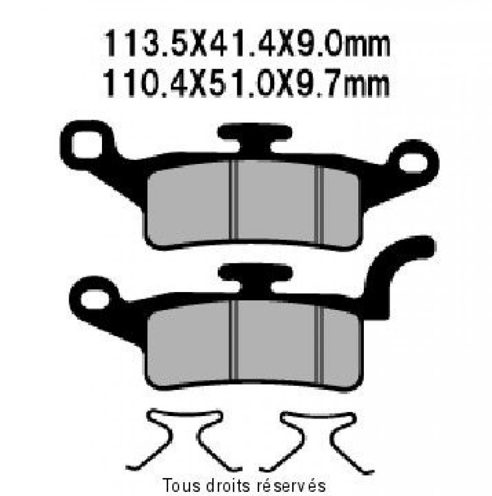 Plaquette de frein Sifam pour Scooter Yamaha 125 Yw Bw-S 4T 2010 à 2015 AV Neuf