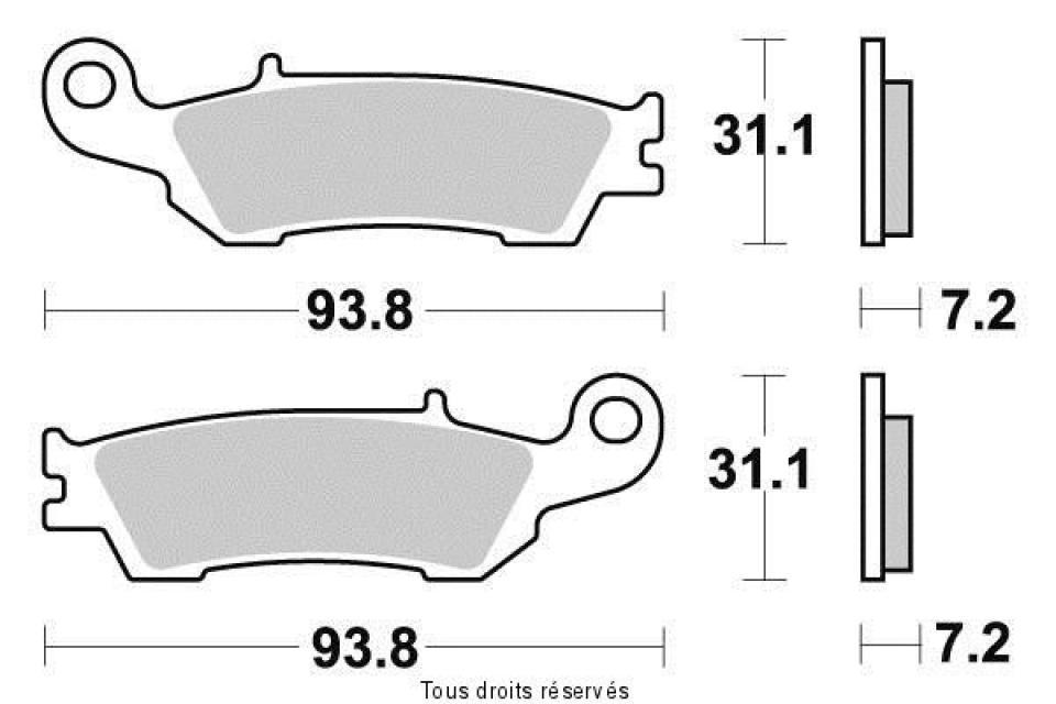 Plaquette de frein Sifam pour Moto Fantic 125 XE 2T 2020 à 2023 AV Neuf