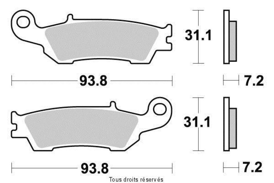 Plaquette de frein Sifam pour Moto Yamaha 450 Yz-F 4T 2008 à 2023 AV Neuf