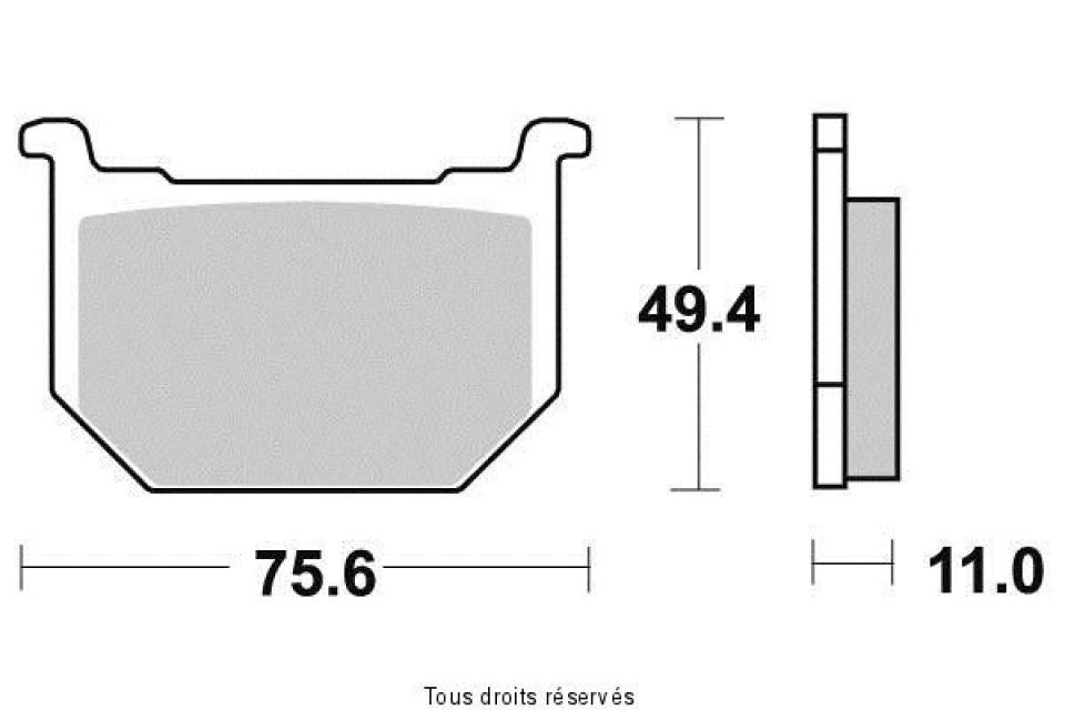 Plaquette de frein Sifam pour Moto Suzuki 850 GS G 1980 à 1983 AVG / AVD Neuf