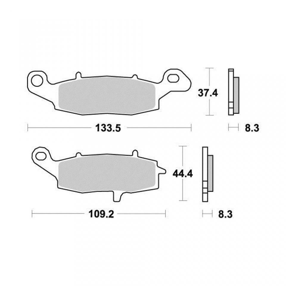 Plaquette de frein Perftec pour Deux Roues Suzuki 650 SFV Gladius 2009 à 2016 AVG Neuf