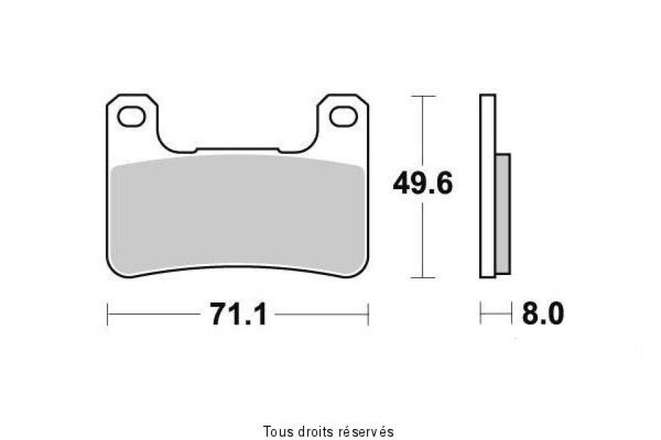 Plaquette de frein Sifam pour Moto Suzuki 600 Gsx-R 2004 à 2010 AVG / AVD Neuf