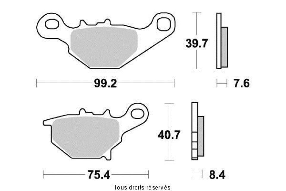 Plaquette de frein Kyoto pour Moto Suzuki 85 RM grandes roues 2005 à 2014 AR Neuf