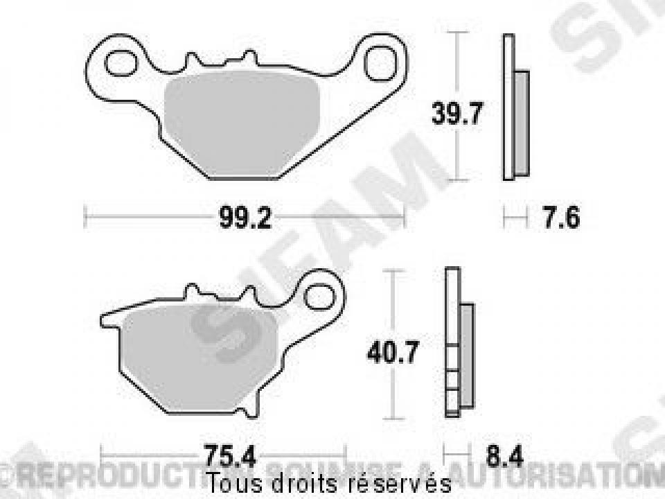 Plaquette de frein Sifam pour Moto Suzuki 85 RM grandes roues 2005 à 2022 AR Neuf