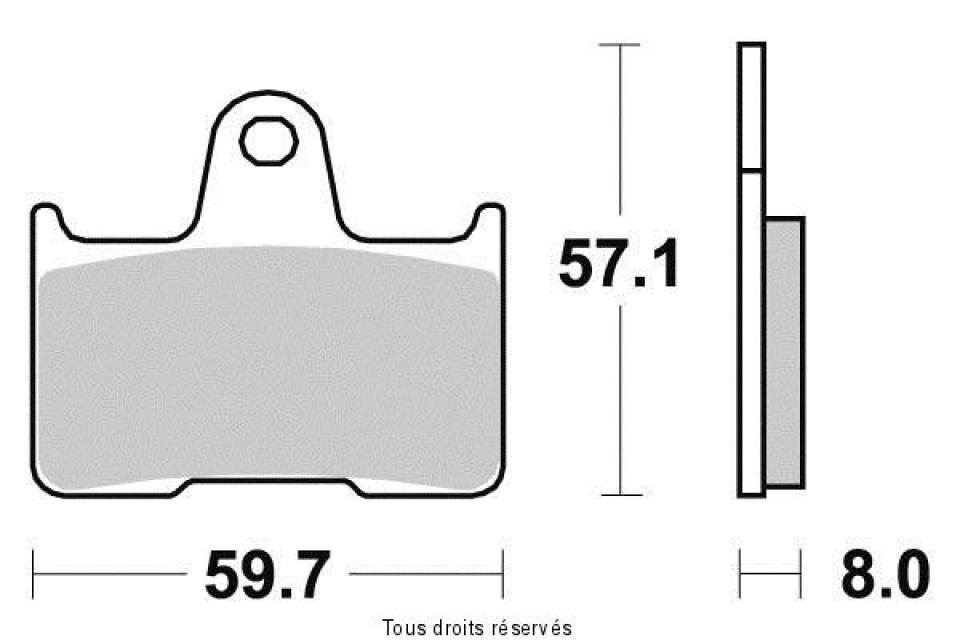 Plaquette de frein Sifam pour Moto Harley Davidson 1200 XL T Superlow 2014 à 2019 AR Neuf